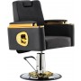 Fotel fryzjerski Midas hydrauliczny obrotowy do salonu fryzjerskiego podnóżek krzesło fryzjerskie Outlet - 3